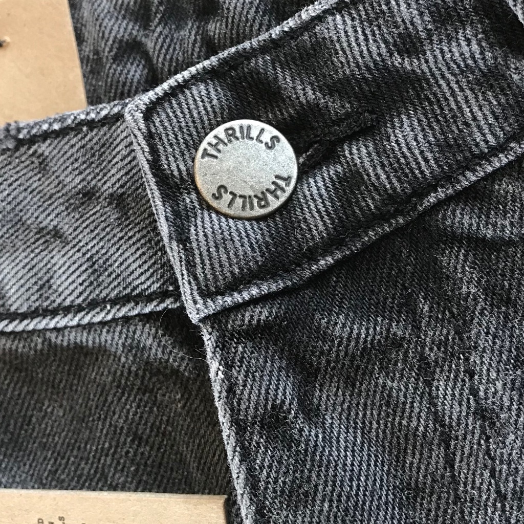 New Thrills Thelma Denim Wasted Black Short — image 6 of 8
